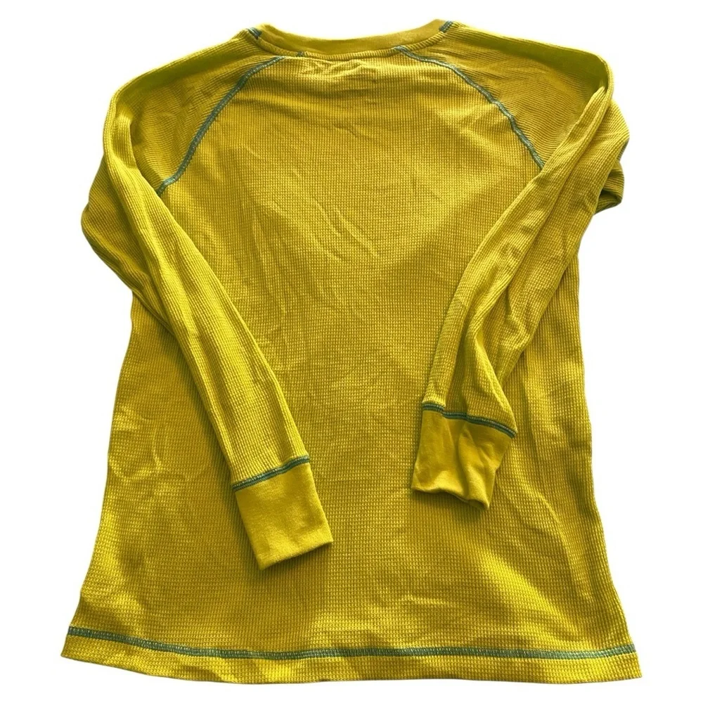 Nike Kids Yellow Long Sleeve Tee with Blue Accents